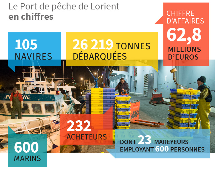 Port de pêche de Lorient - en chiffres