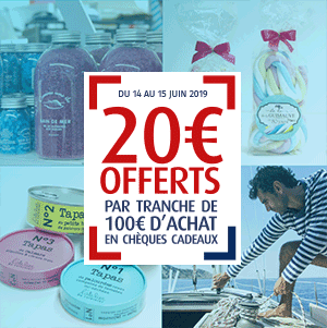 14 et 15 juin : 20 euros offerts au Comptoir de la mer