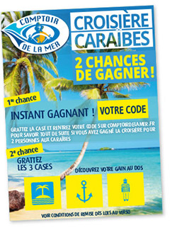 jeu-concours Caraïbes - ticket à gratter